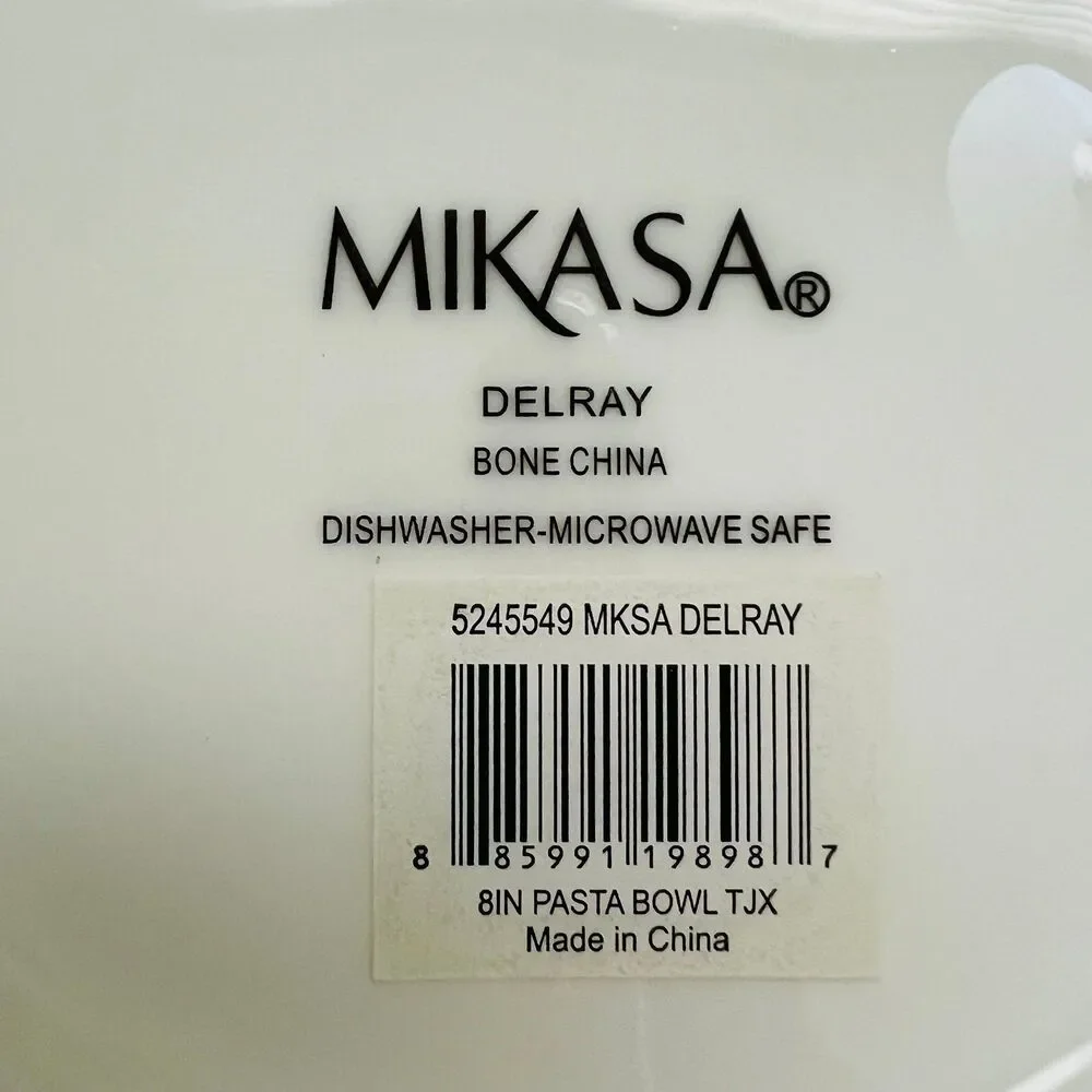 MIKASA Delray White Bone China 8